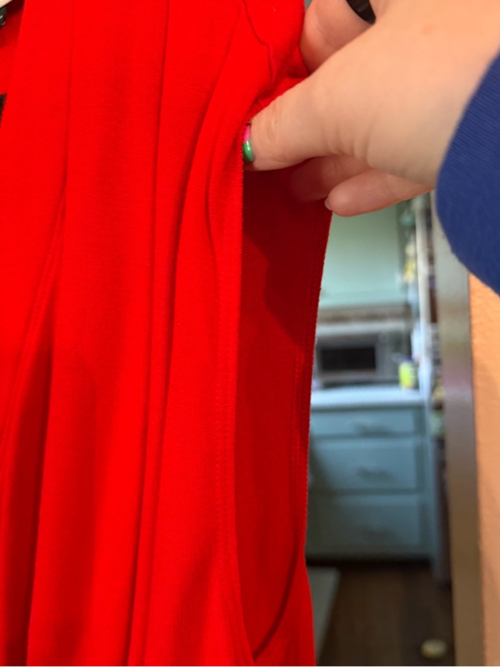 Cabi Uptown Jumpsuit Wrap Front Wide Leg Red, size Medium - Picture 9 of 10